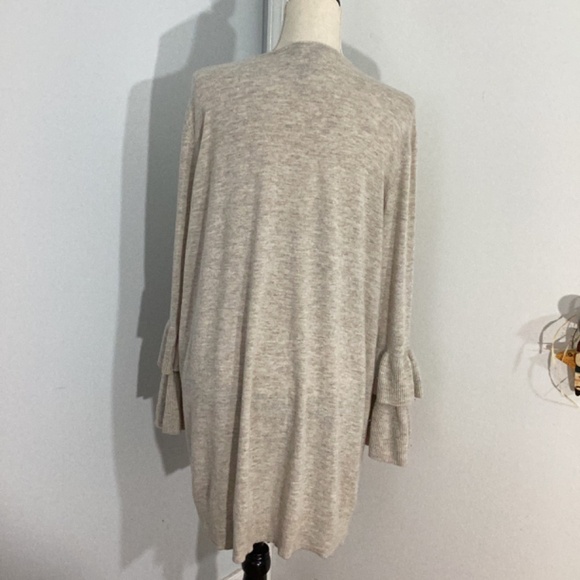 INC INTERNATIONAL CONCEPTS WOMAN PLUS 2X CASHMERE BLEND OATMEAL CARDIGAN - Picture 11 of 13